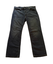 Men's Blue Denim Jeans, Medium Wash, Relaxed/Straight Fit — listing 3