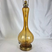 Hand-Blown Optic Swirl Glass Ewer / Decanter with Frosted Applied Handle and Ball Stopper — listing 6