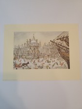 Anton Pieck Framed Print - Dutch Canal Bridge Town Scene — listing 6