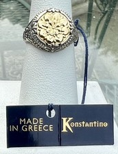 Konstantino Sterling Silver & 18K Gold Quatrefoil Statement Ring