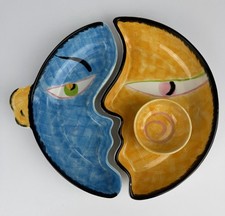 Bella Casa by Ganz Oval Serving Dish with Sculpted Yellow Rosebud and Wheat Motif — listing 4