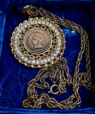 Vintage Gold-Tone Multi-Strand Necklace with Snake Chain, Fluted Beads and Filigree Leaf Clasp Ends