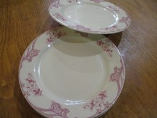 Shenango China Rim Rol Inca Ware Cup and Saucer, Red Floral Border Restaurant Ware — listing 6
