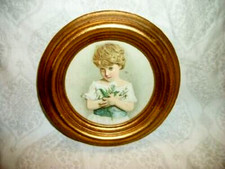 Florentine Giltwood Frame with Watercolor Botanical Print