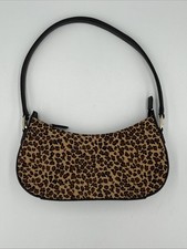 Liz Claiborne Leopard Print & Black Nylon Crossbody Messenger Bag — listing 5