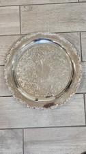 Antique Silver-Plated Serving Spoon with Engraved Bright-Cut Bowl and Scrolled Handle — listing 5