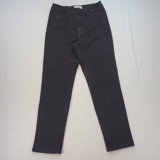 Vervet Los Angeles High-Rise Straight Leg Jeans with Distressing and Raw Hem 27 — listing 3