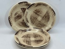 Mid-Century Gray Coupe Dinnerware Set with Yellow Dogwood Floral, Square/Rectangular Forms