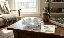 Vintage Pressed Glass Sawtooth Edge Rectangular Serving Dish
