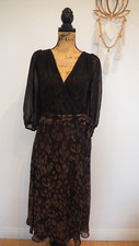DKNY Leopard Print Long-Sleeve Faux-Wrap Dress — listing 5