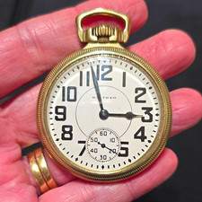 Vintage 1940s-1950s Waltham Men's Gold-Filled Square Tank Dress Watch with Subsidiary Seconds — listing 5