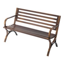 Antique Victorian-Style Cast Metal Slatted Rack with Scrolled Ends and Wooden Handles - Possibly Soap Dish or Small Trivet Rack — listing 2