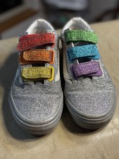 Vans Old Skool Flour Shop Rainbow White Leather Sneakers — listing 3