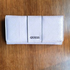 Guess Cream and Beige G-Logo Monogram Trifold Wallet — listing 5