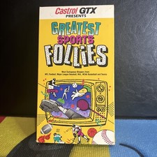 Vintage Sports Bloopers VHS Lot of 3 - Greatest Sports Follies & Great Sports Moments of the 80s — listing 3