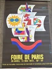 Original 1974 Foire de Paris 'Salon des Ensembliers' French Exhibition Poster, Framed — listing 3