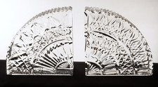 Waterford Crystal Quadrant Fan Cut Bookends Pair — listing 6