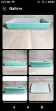 Vintage Pyrex 232 Brass Casserole Dish Carrier/Caddy with Cherry Fruit Motif, 8.5x13 — listing 2