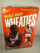 Wheaties Clyde Drexler Portland Trail Blazers Commemorative Cereal Box, circa 1992-1993 — listing 6