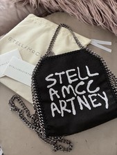 Stella McCartney Falabella Tote Bag in Light Blue Faux Suede with Gold Chain Trim — listing 3