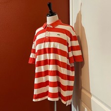 Lacoste Striped Polo Shirt Navy Red Short Sleeve — listing 6