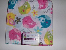 Fat Quarter Shop Cotton Quilting Fabric - Winter Birds & Snowflakes Print (Charcoal/Teal/Green)