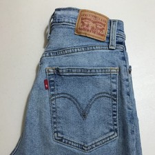 Levi's Premium Ribcage Straight Ankle Jeans, Big E, Women's Size 30 (High-Rise, Blue Wash) — listing 4