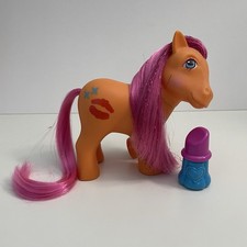 Vintage My Little Pony G1 Lot - Including So Soft Lion-Style Figure, Unicorn with Bow Symbols, and Candy Cane (Sundae Best) Pegasus — listing 6