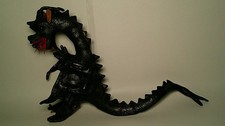 Handmade Black Dragon Plush with White-Tipped Ears and Large Eyes — listing 3