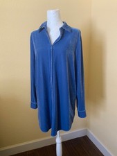 Soft Surroundings Burnout Velvet Damask Button-Up Blouse, Size XS — listing 3