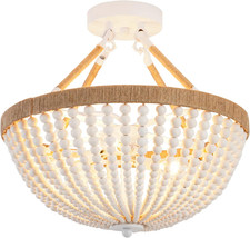 Vintage Italian Beaded Crystal Mini Chandelier / Hanging Lamp, Gold & Pink, 12" Tall — listing 6