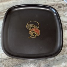 Vintage Couroc of Monterey Mushroom Inlaid Rectangular Tray — listing 6