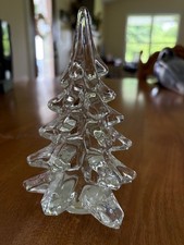 Frosted Glass Tree of Life Sculpture with Etched Birds and Leaves — listing 5