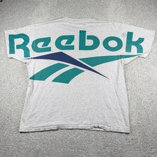 Reebok Men's Gray Heather Short Sleeve Logo T-Shirt, Size S