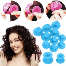 Silicone Magic Hair Rollers Heatless Curlers Lot (Pink, ~20+ pieces) — listing 5