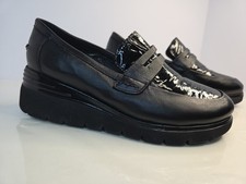Ara High Soft Men's Black Leather Slip-On Sneakers, US 6, listing 6