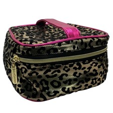Juicy Couture Pink Heart Plush Velour Train Case Cosmetic Bag — listing 5