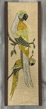 Vintage Mid-Century Gravel Art Wall Panel with Fruit Compote, Tureen, Wine Bottle and Goblets Still Life — listing 4