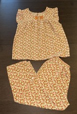 Vintage Floral Cotton Two-Piece Pajama Set — listing 4