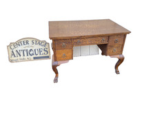 White Painted Partners Desk with Built-in Bookcase Hutch Wall Unit — listing 5