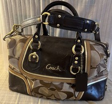 Coach Ashley Dotted Op Art Satin Convertible Satchel in Grey/Pewter — listing 2