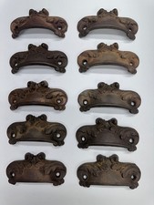 Antique-Style Cast Iron Bin Pull / Cup Drawer Handle (New Old Stock)