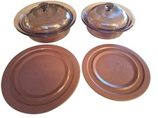 Vintage Pyrex Cranberry Pink Visions Round Casserole Dish — listing 4