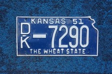 Vintage 1994 Kansas Wheat Design License Plates - Pair (CUV 474 & EFC 001) — listing 2