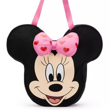 Disney Parks Minnie Mouse Big Face Graphic T-Shirt with Glitter Bow — listing 6