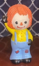 Vintage Ceramic Raggedy Ann Coin Bank with Yarn-Textured Hair — listing 4