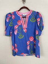 Entro Retro Floral Print Boho Blouse, Size S — listing 3