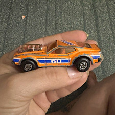 Matchbox Superfast Mustang Piston Popper Diecast Car, Blue with Amber Windows — listing 6