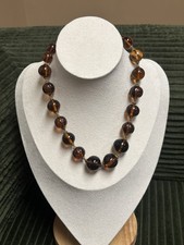 Liz Claiborne Beaded Statement Necklace with Faux Pearls, Metallic Crystals & Rhinestone Rondelles — listing 6