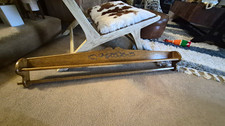 Wooden Floor-Standing Quilt Rack / Blanket Drying Rack with Aluminum Rails — listing 6